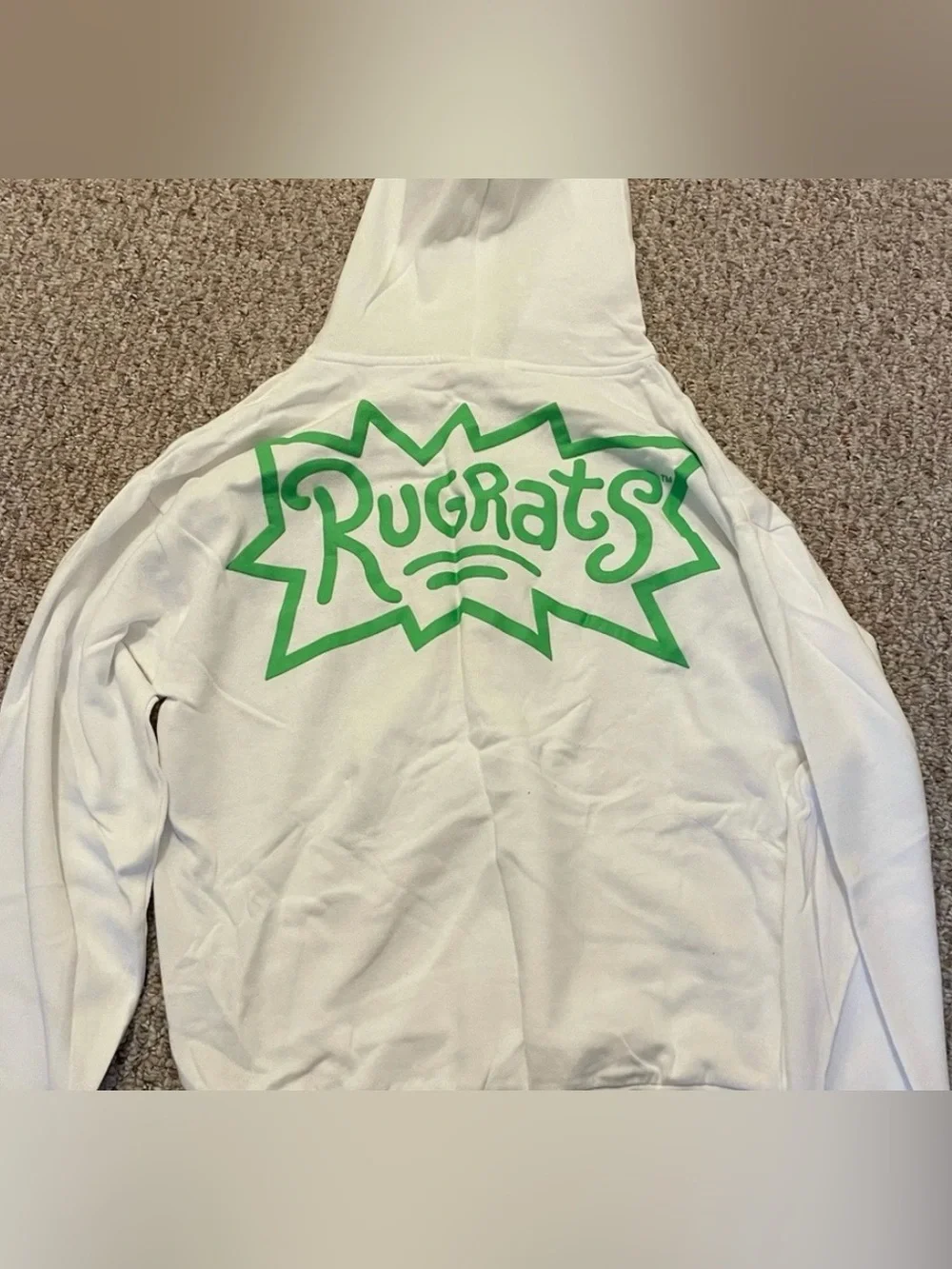 Nickelodeon White Hoodie with Multicolor Rugrats Graphic